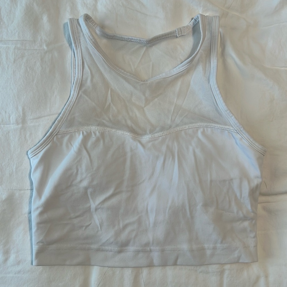 Sheer detail sports bra
